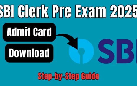 SBI Clerk Prelims Admit Card 2025