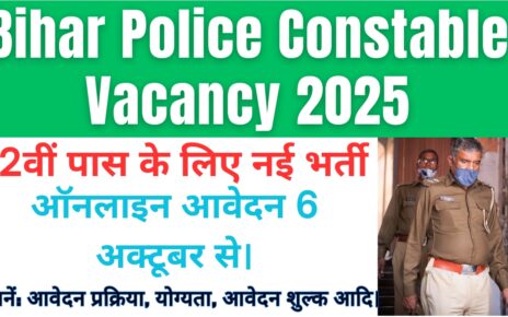 Bihar Police Constable Vacancy 2025