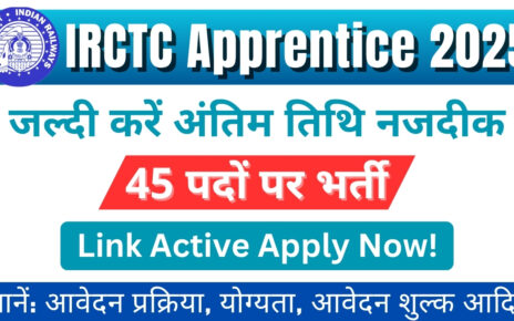 IRCTC Apprentice Vacancy 2025