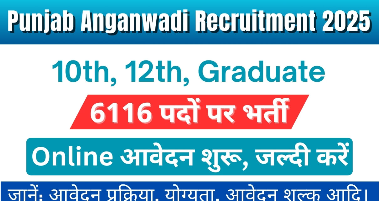 Punjab Anganwadi Recruitment 2025